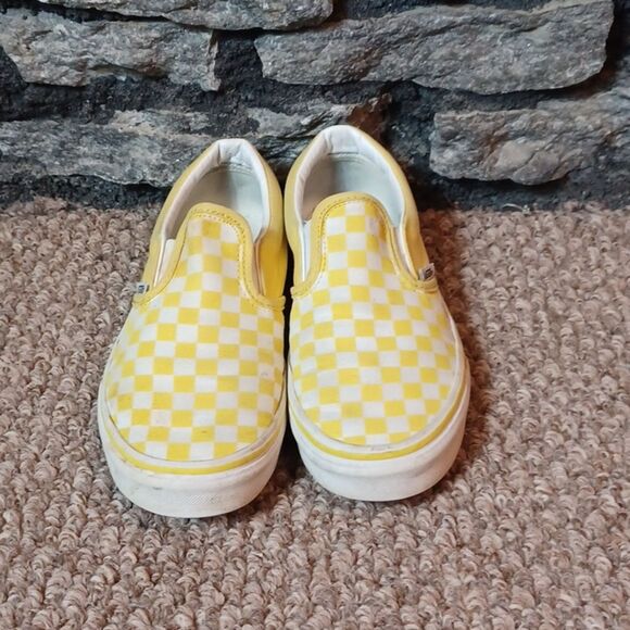 Women's Van's Off the Wall checkerboard slip on shoes sz 5 - Picture 2 of 8